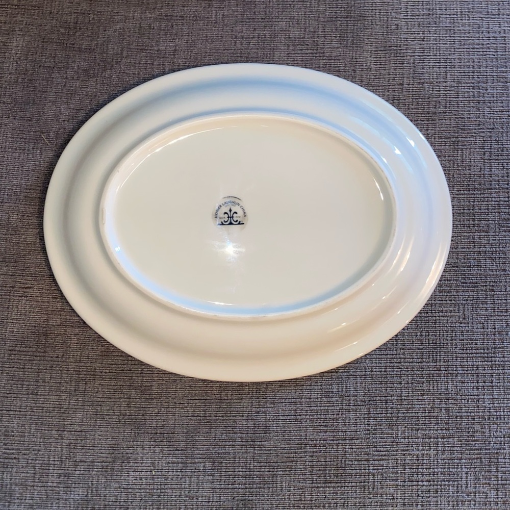 Rare Homer Laughlin Black Checkers 11.5” Oval Platter with no chips or cracks - Picture 3 of 6